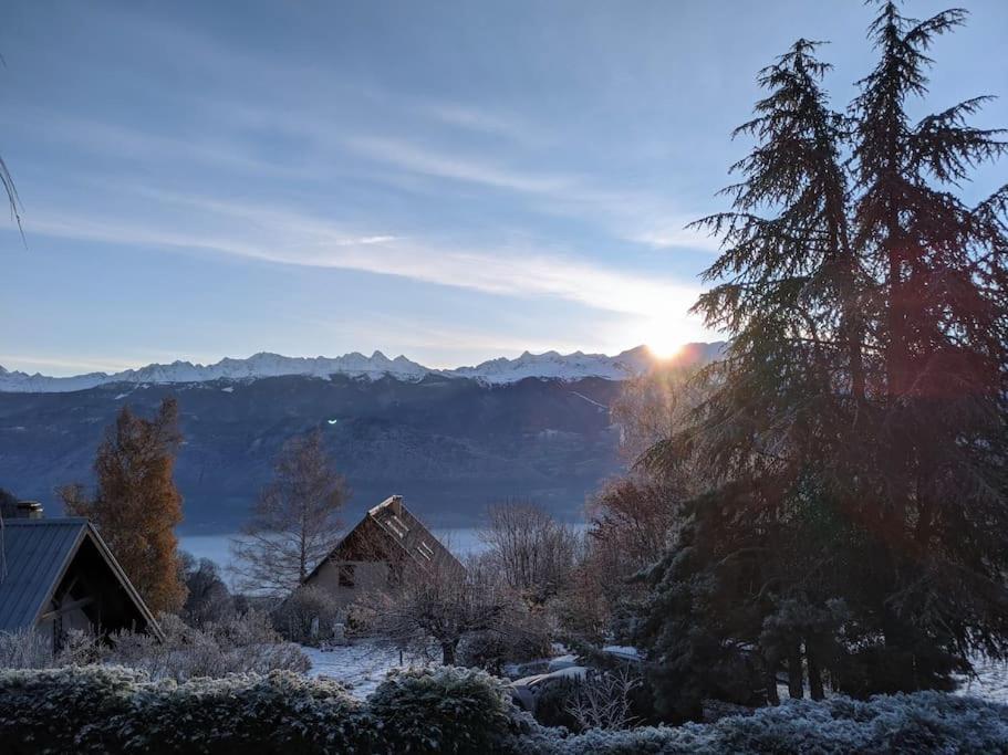 Maison Familiale En Montagne Avec Vue Merveilleuse Sur Le Massif De Belledonne Saint-Bernard  Экстерьер фото