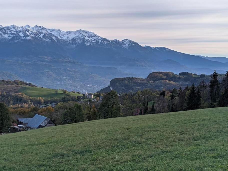 Maison Familiale En Montagne Avec Vue Merveilleuse Sur Le Massif De Belledonne Saint-Bernard  Экстерьер фото