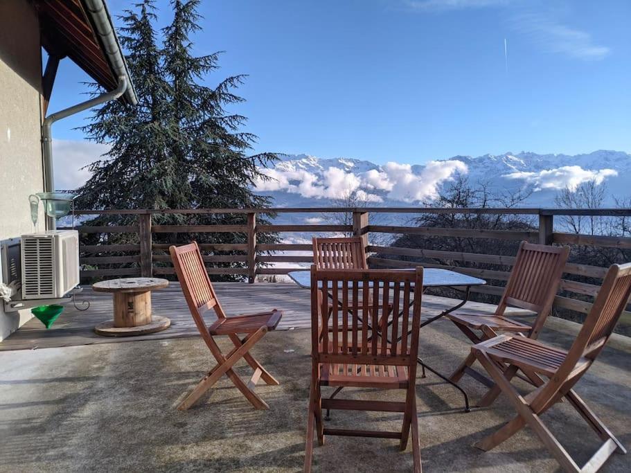 Maison Familiale En Montagne Avec Vue Merveilleuse Sur Le Massif De Belledonne Saint-Bernard  Экстерьер фото