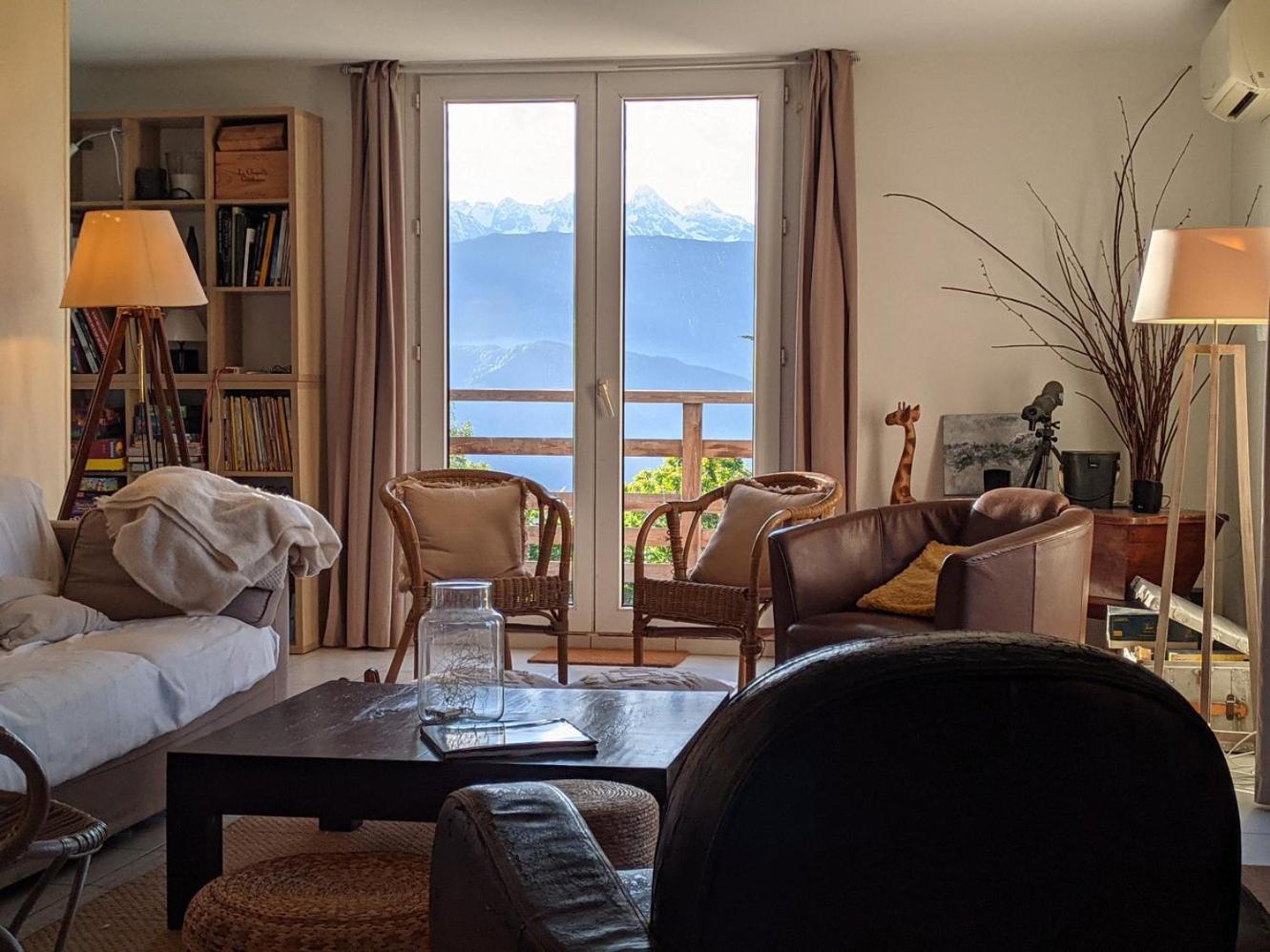 Maison Familiale En Montagne Avec Vue Merveilleuse Sur Le Massif De Belledonne Saint-Bernard  Экстерьер фото