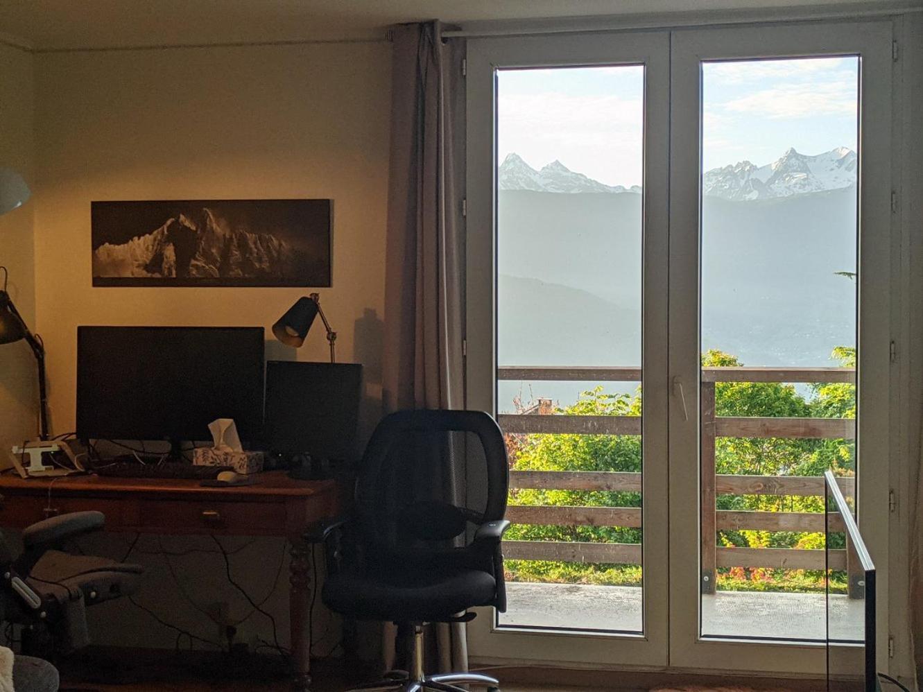 Maison Familiale En Montagne Avec Vue Merveilleuse Sur Le Massif De Belledonne Saint-Bernard  Экстерьер фото